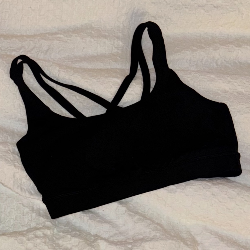 Lululemon Free to be Serene Black Sports Bra